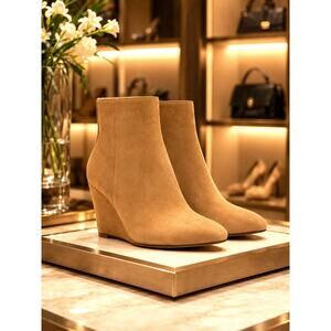 Vince Camuto Teeray Wedge Bootie Tortilla Trusue size 10